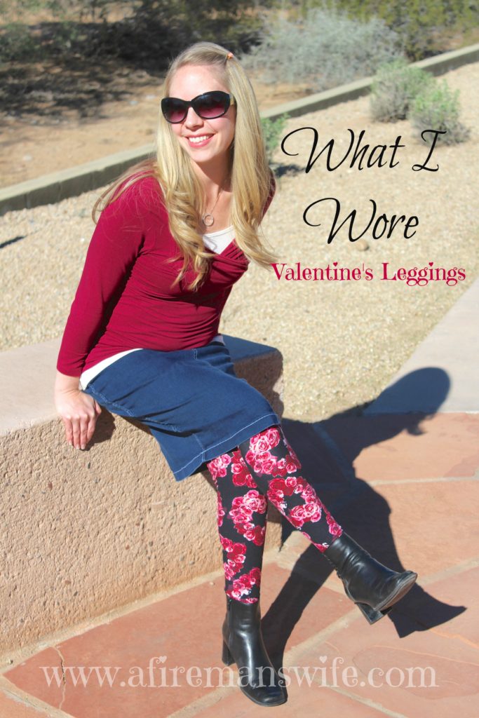 LuLaRoe Leggings OS Red Hearts Pattern Valentine’s Day